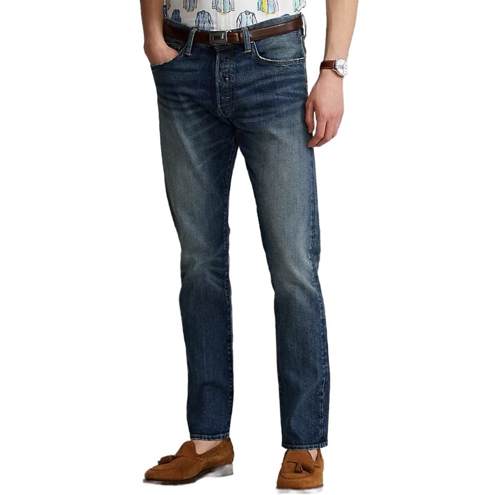 Polo Ralph Lauren Classic Straight Jeans – 33x32 Blue Denim Made in Turkey